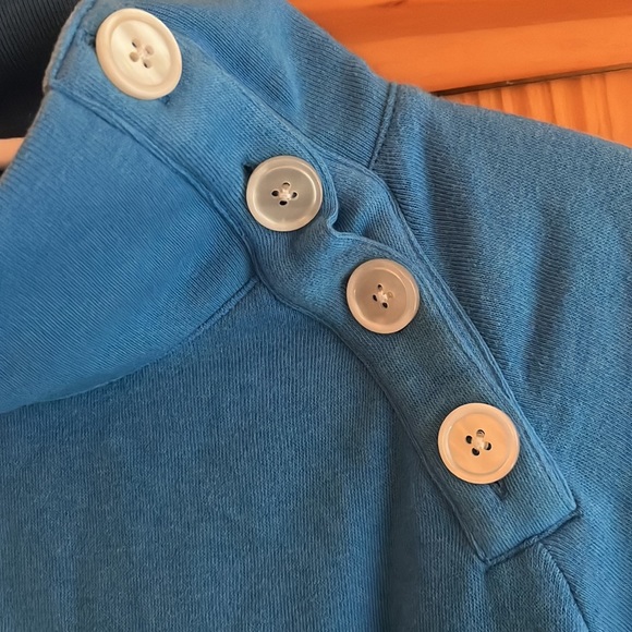 J Crew button collar sweatshirt - Picture 2 of 4